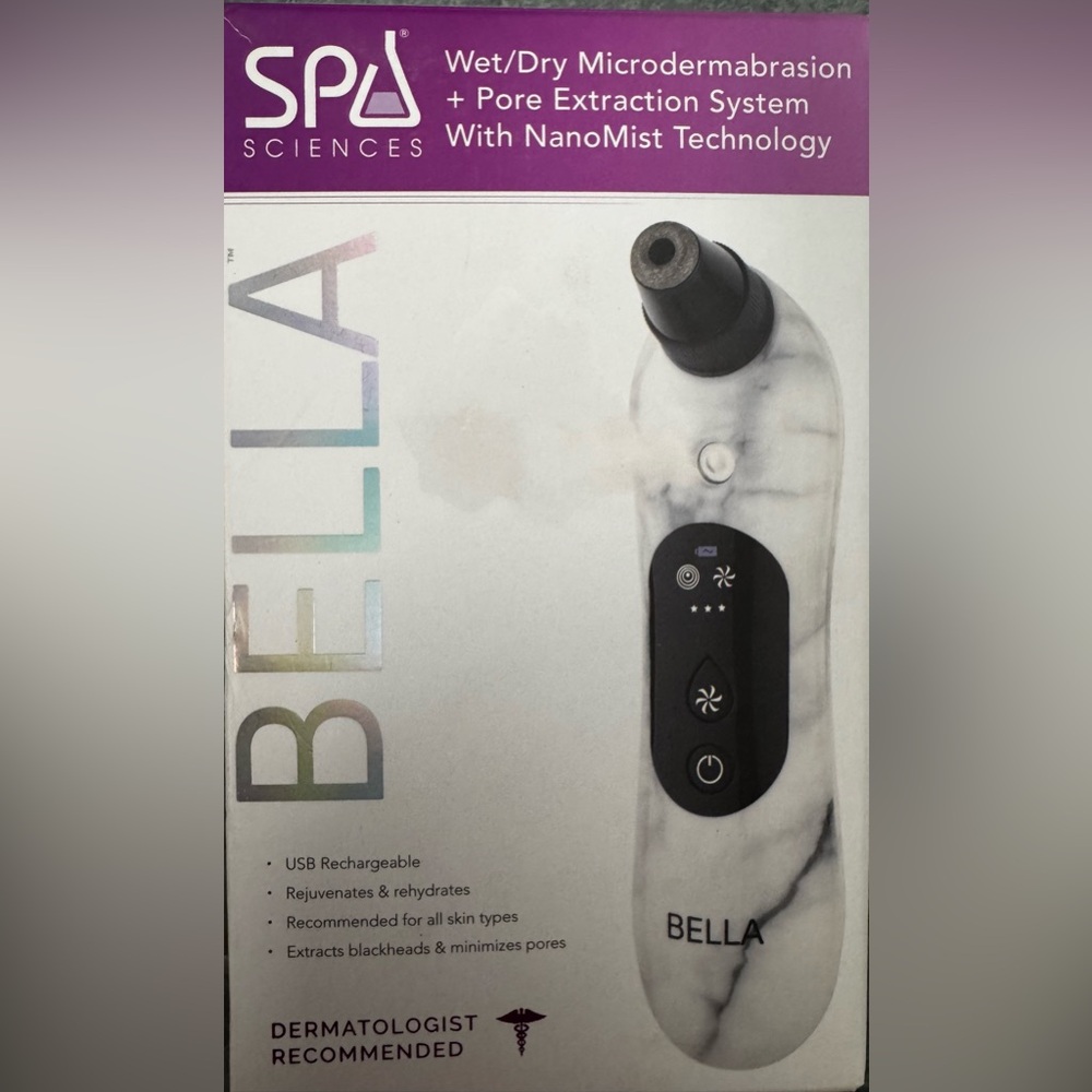 Spa Sciences Wet/Dry Microdermabrasion + Pore Extraction System with NanoMist